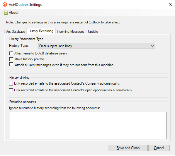 Act4Outlook Configuration5