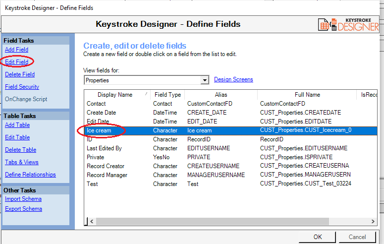 Define Custom Fields