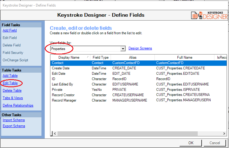 Define Custom Tables2